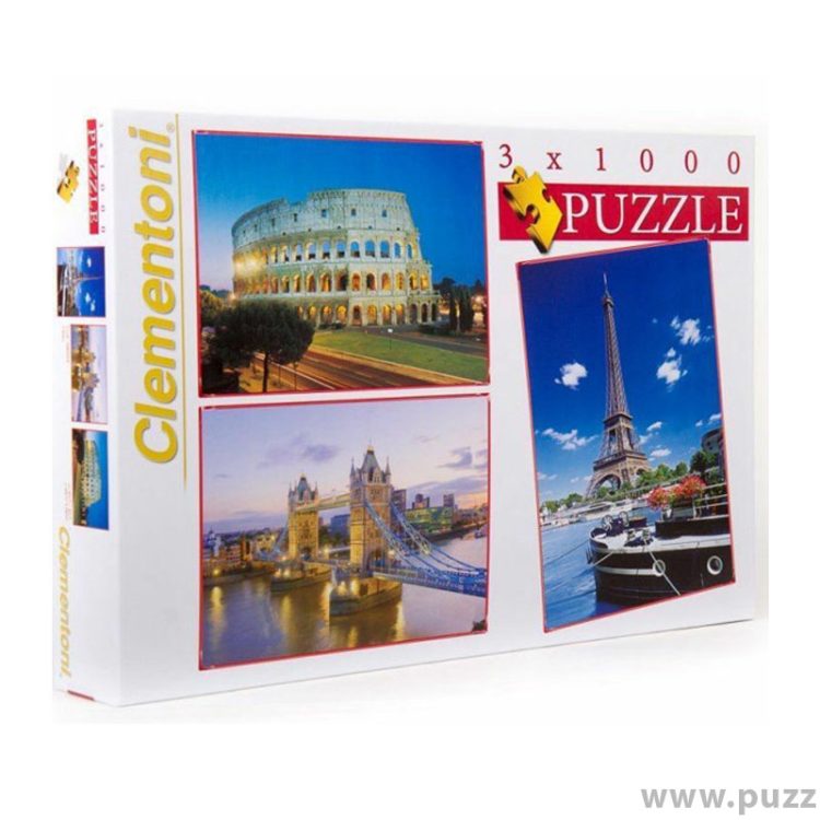 Clementoni puzzle Cities 3x1000 κομμάτια (08003)