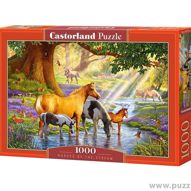 Castorland puzzle Horses by the Stream 1000 κομμάτια (C-103737-2)