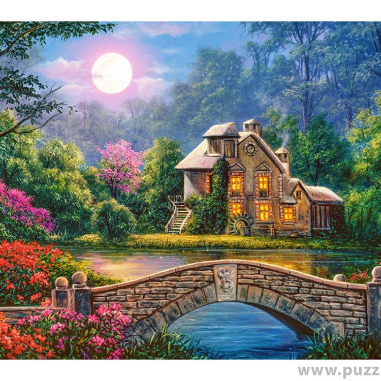 Castorland puzzle Cottage in the Moon Garden 1000 κομμάτια (C-104208-2)