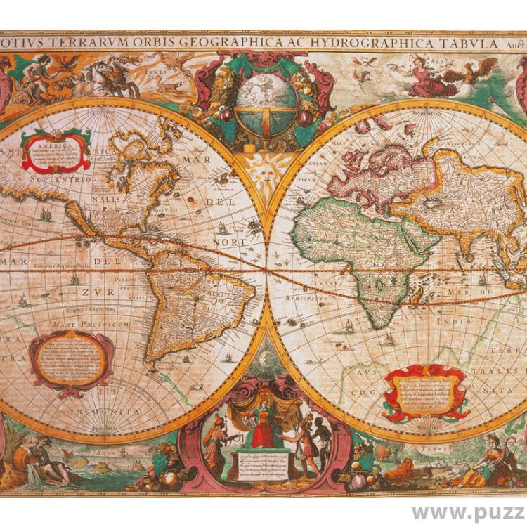 Clementoni puzzle Ancient Map HQC 1000 κομμάτια (31229)