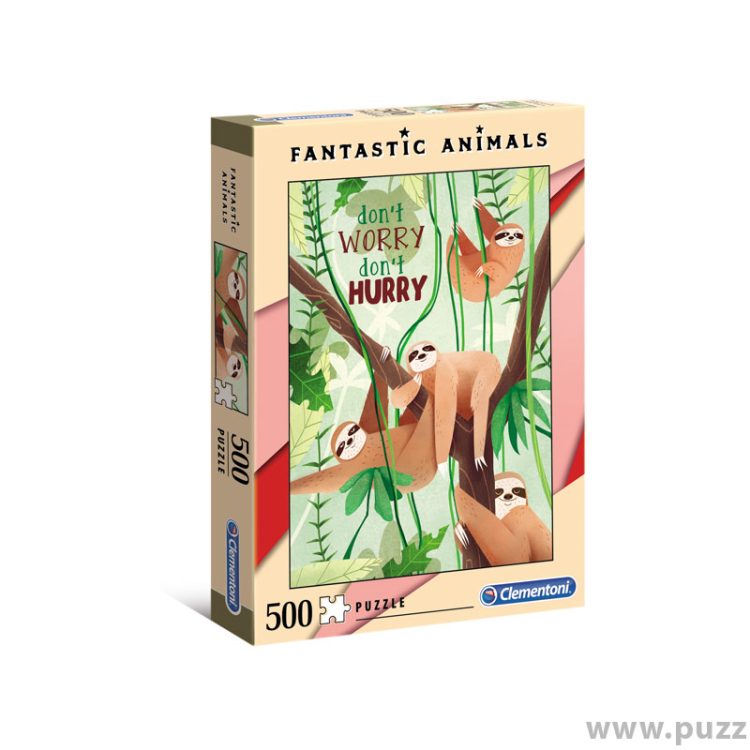 Clementoni puzzle Fantastic Animals Sloth 500 κομμάτια (35068)