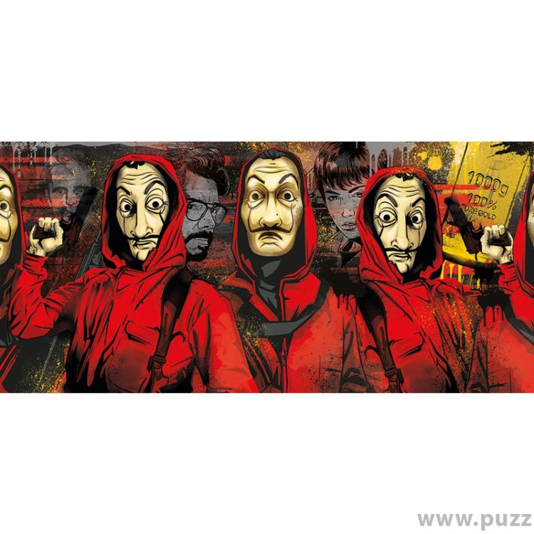 Clementoni puzzle panorama La Casa de Papel 1000 κομμάτια (39545)