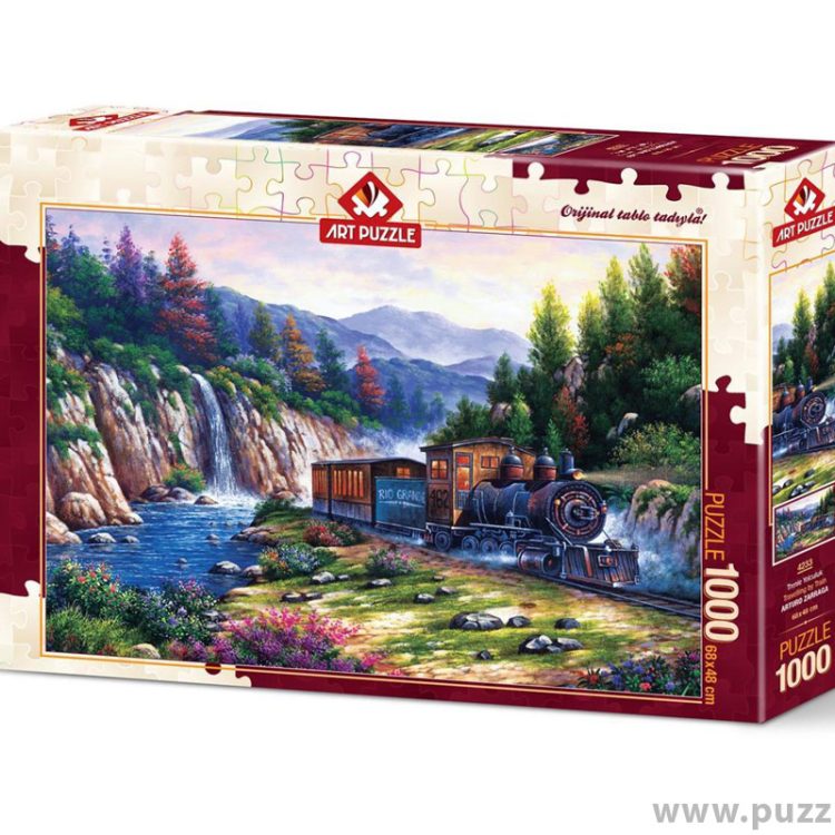 Art puzzle Travelling by Train 1000 κομμάτια