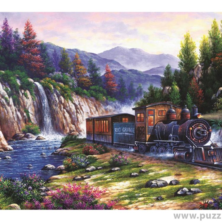 Art puzzle Travelling by Train 1000 κομμάτια