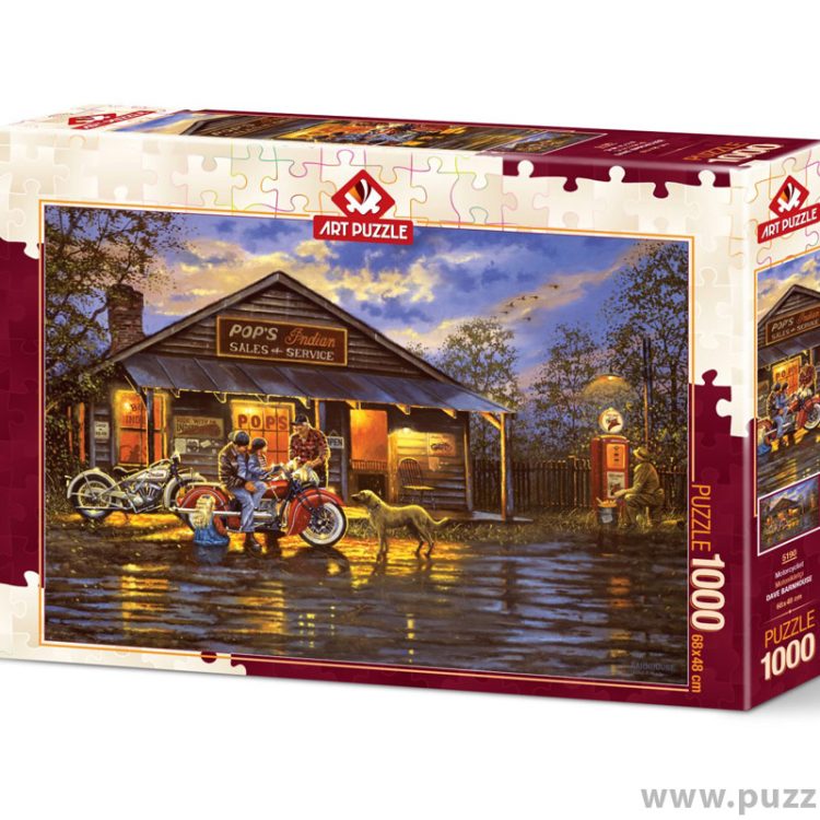 Art puzzle Motorcyclist 1000 κομμάτια