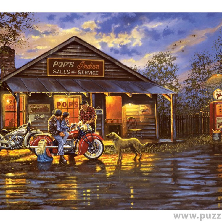 Art puzzle Motorcyclist 1000 κομμάτια