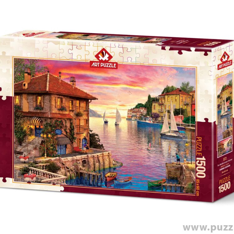 Art puzzle Mediterranean Port 1500 κομμάτια