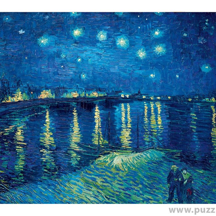 Bluebird Puzzle Vincent Van Gogh - Starry Night over the Rhône 1888 1000 κομματια