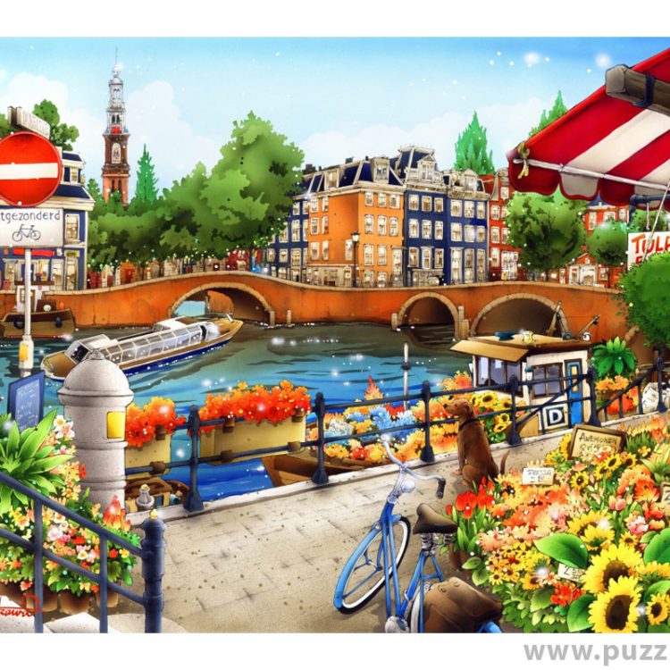 Bluebird puzzle Amsterdam 1500 κομμάτια