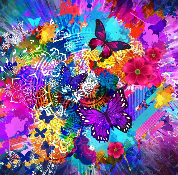 Bluebird puzzle Flowers and Butterflies 1000 κομμάτια