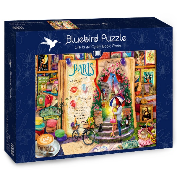 Bluebird puzzle Life is an Open Book Paris 1000 κομμάτια