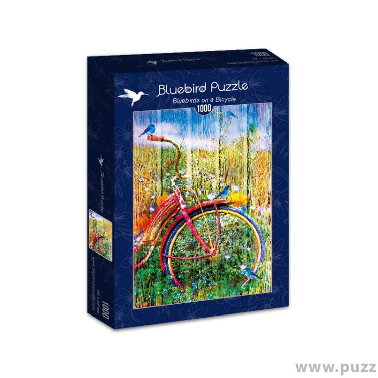 Bluebird puzzle Bluebirds on a Bicycle 1000 κομμάτια