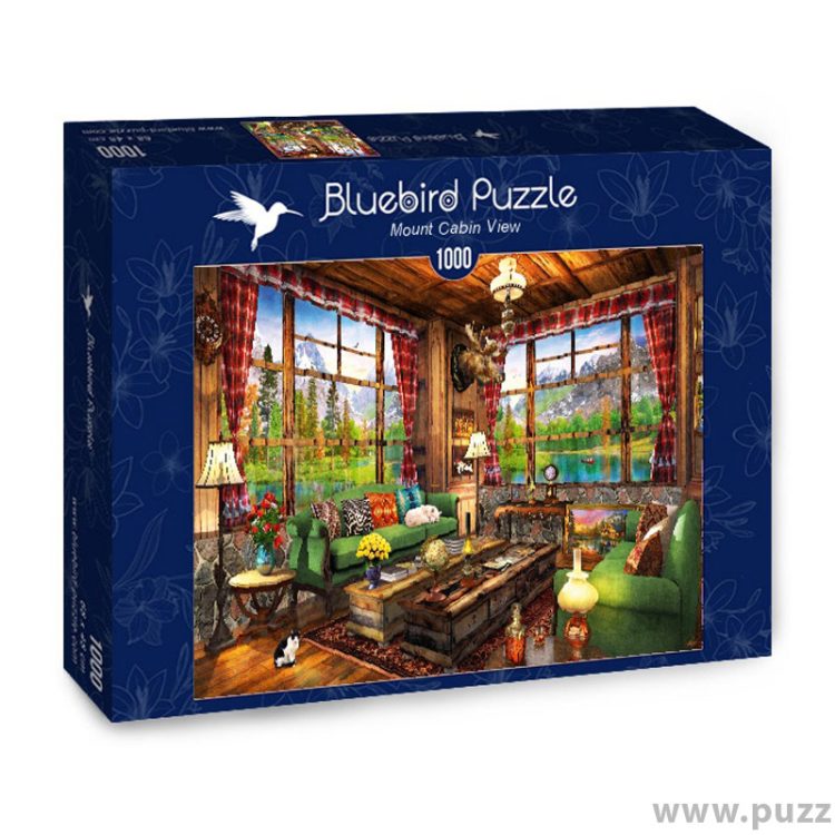 Bluebird puzzle Mount Cabin View 1000 κομμάτια