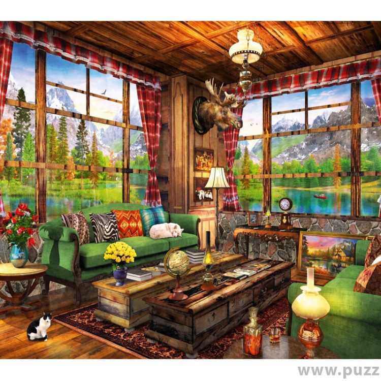 Bluebird puzzle Mount Cabin View 1000 κομμάτια