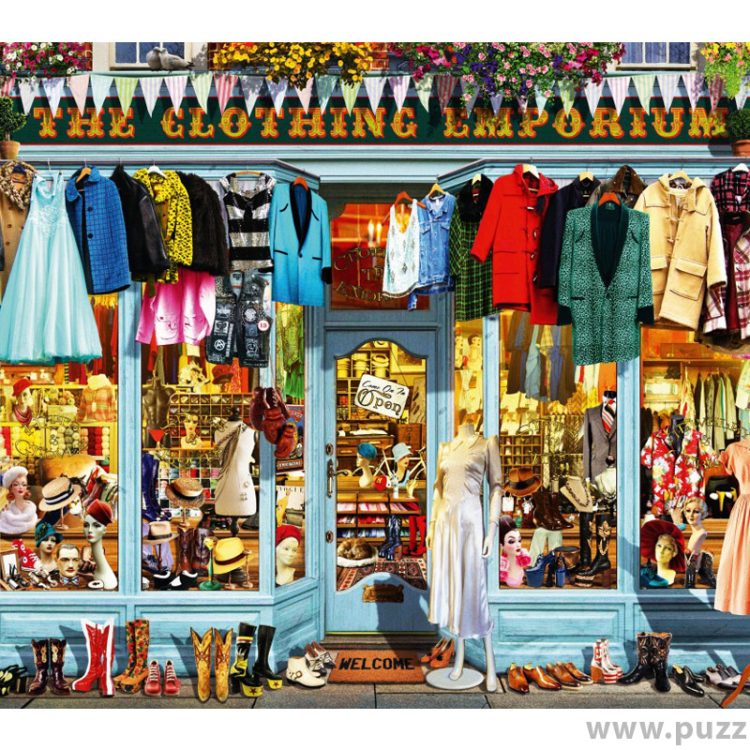 Bluebird puzzle The Clothing Emporium 1000 κομμάτια