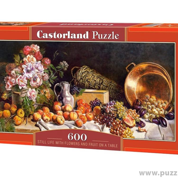 Castorland puzzle Spirit Life with Flowers and Fruit on a Table 600 κομμάτια (B-060108)
