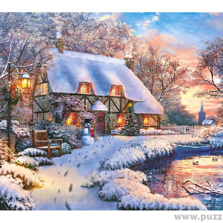 Castorland puzzle Winter Cottage 500 κομμάτια (Β-53278)
