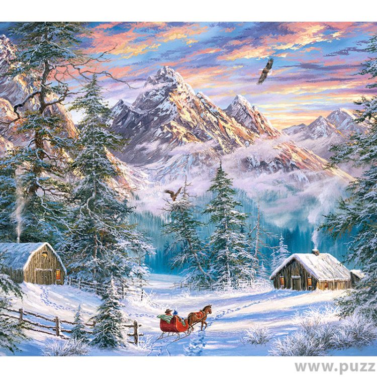 Castorland puzzle Mountain Christmas 1000 κομμάτια (C-104680-2)