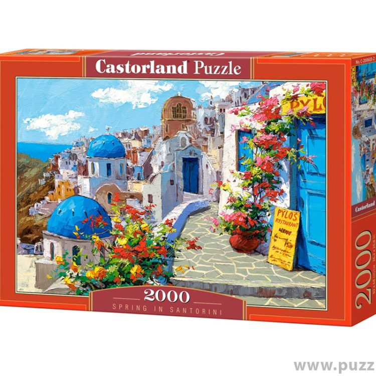 Castorland puzzle Spring in Santorini 2000 κομμάτια (C-200603-2)