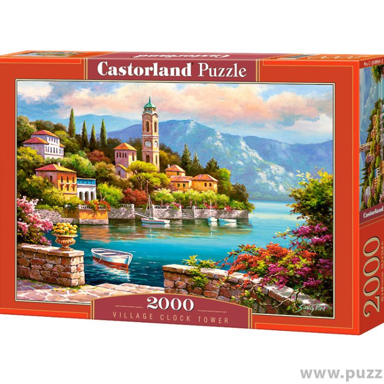 Castorland puzzle Village Clock Tower 2000 κομμάτια (C-200696-2)