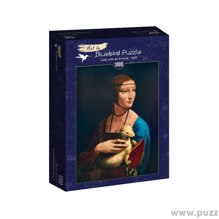 Bluebird puzzle Leonardo Da Vinci - Lady with an Ermine, 1489 1000 κομμάτια