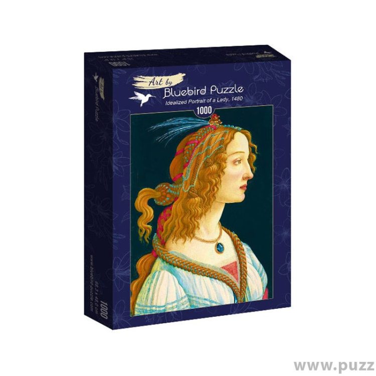 Bluebird puzzle Sandro Botticelli - Idealized Portrait of a Lady, 1480 1000 κομμάτια