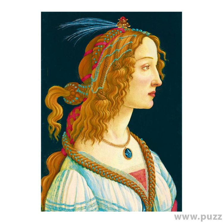 Bluebird puzzle Sandro Botticelli - Idealized Portrait of a Lady, 1480 1000 κομμάτια