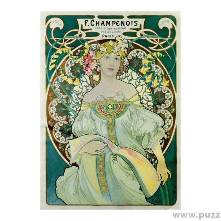 Bluebird puzzle Mucha - Daydream, 1897 1000 κομμάτια