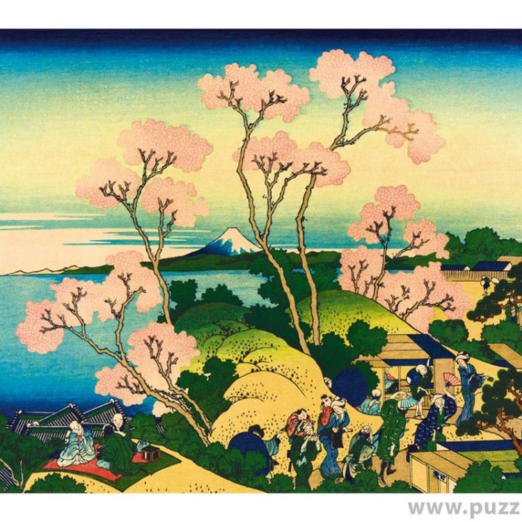 Bluebird puzzle Katsushika Hokusai - Shinagawa on the Tokaido, 1832 1000 κομμάτια