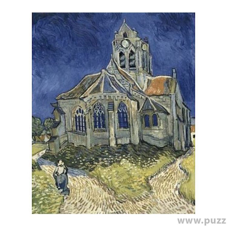 D-Toys puzzle Vincent van Gogh - The Church of Auvers 1000 κομμάτια