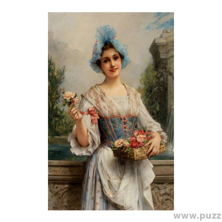 D-Toys puzzle Leon Comerre - The Flower Seller 500 κομμάτια