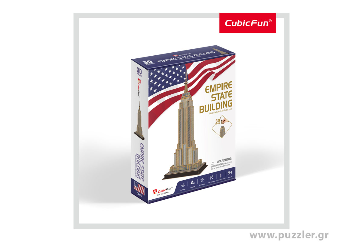 Cubic Fun 3D Puzzle C246h Empire State Building 54 κομμάτια