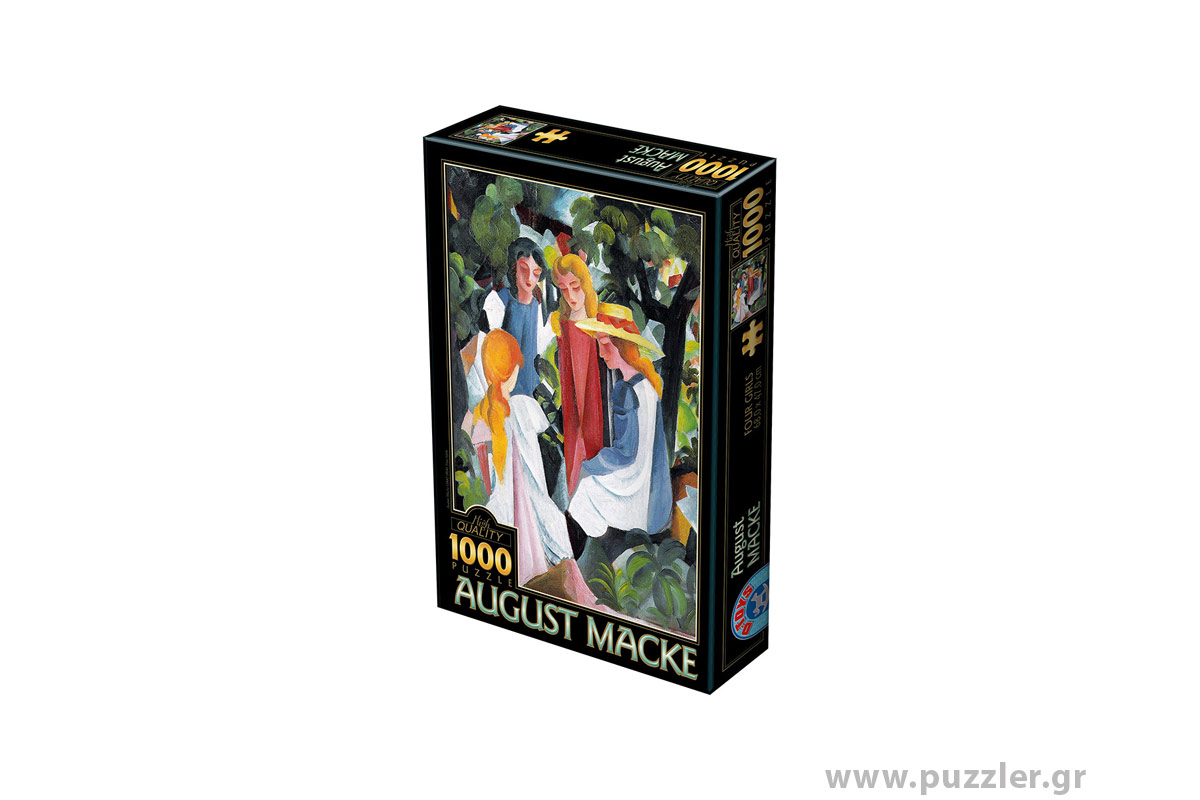 D-Toys puzzle August Macke - Four Girls 1000 κομμάτια